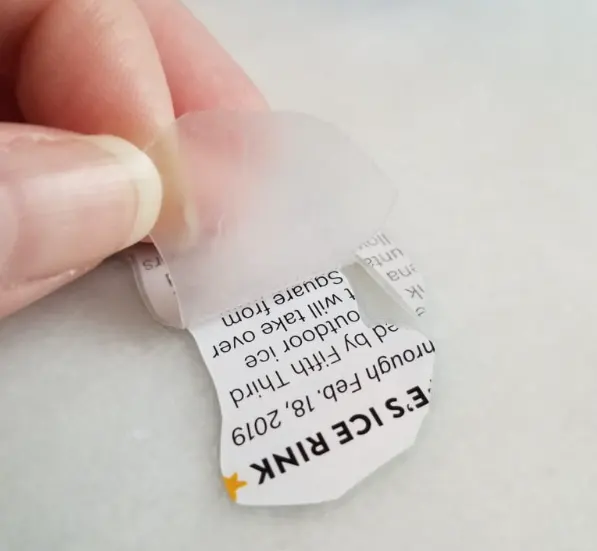 DIY stickers with parchment paper