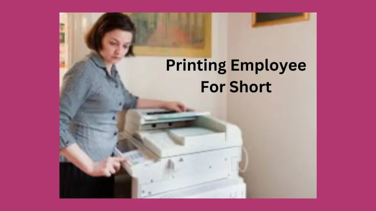 Printing Employee For Short